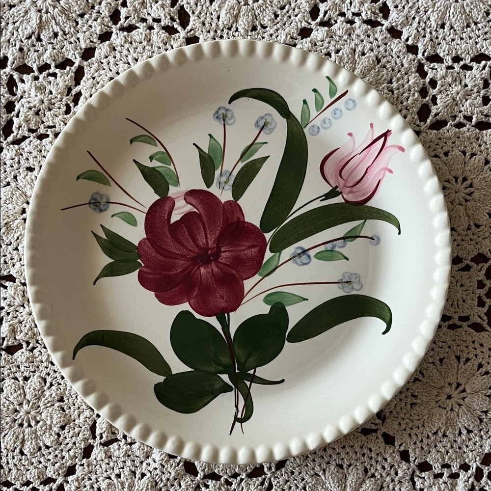 Vintage Blue Ridge Hand Painted Plate